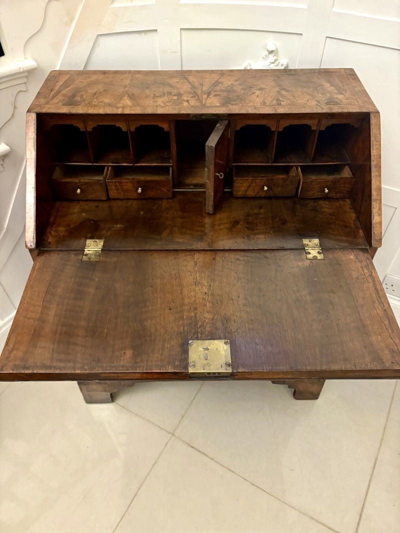 Superb Early 18th Century Quality Antique George I Walnut Bureau